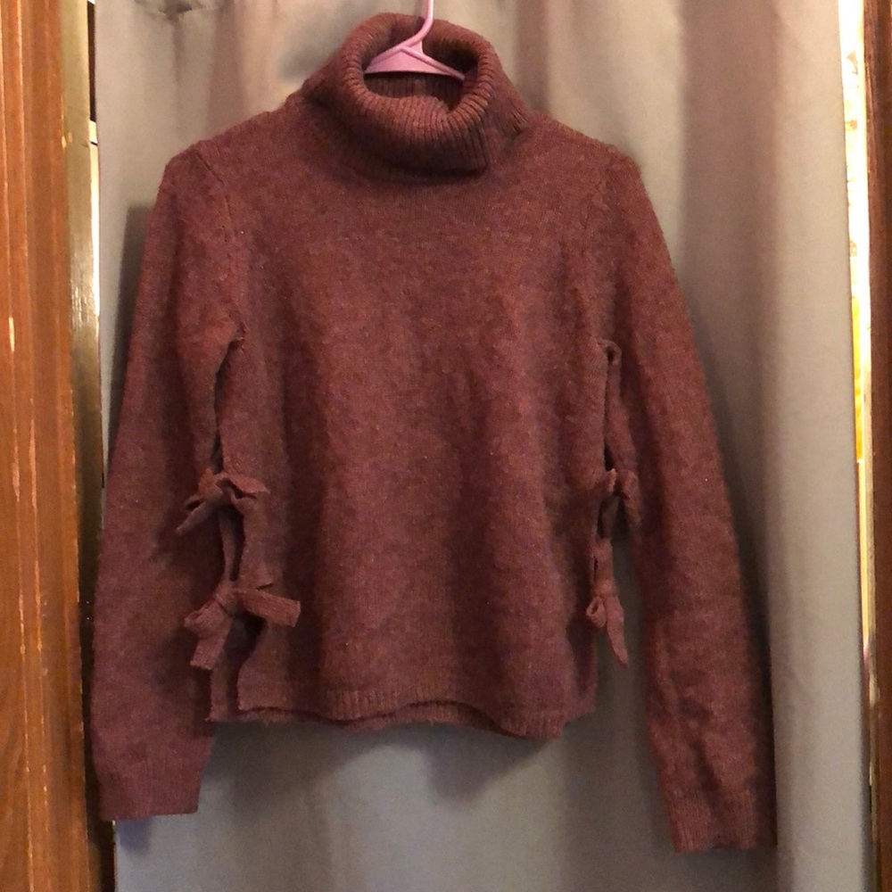 Maroon/Plum Cynthia Rowell Turtleneck Sweater